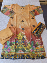Pakistani Stitched lawn Embroidered Salwar kameez ready to ship