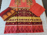 Pakistani stitched  lawn Embroidered Salwar kameez ready to ship