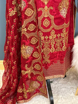 Pakistani Stitched Luxury Embroidered lawn Salwar kameez ready to ship