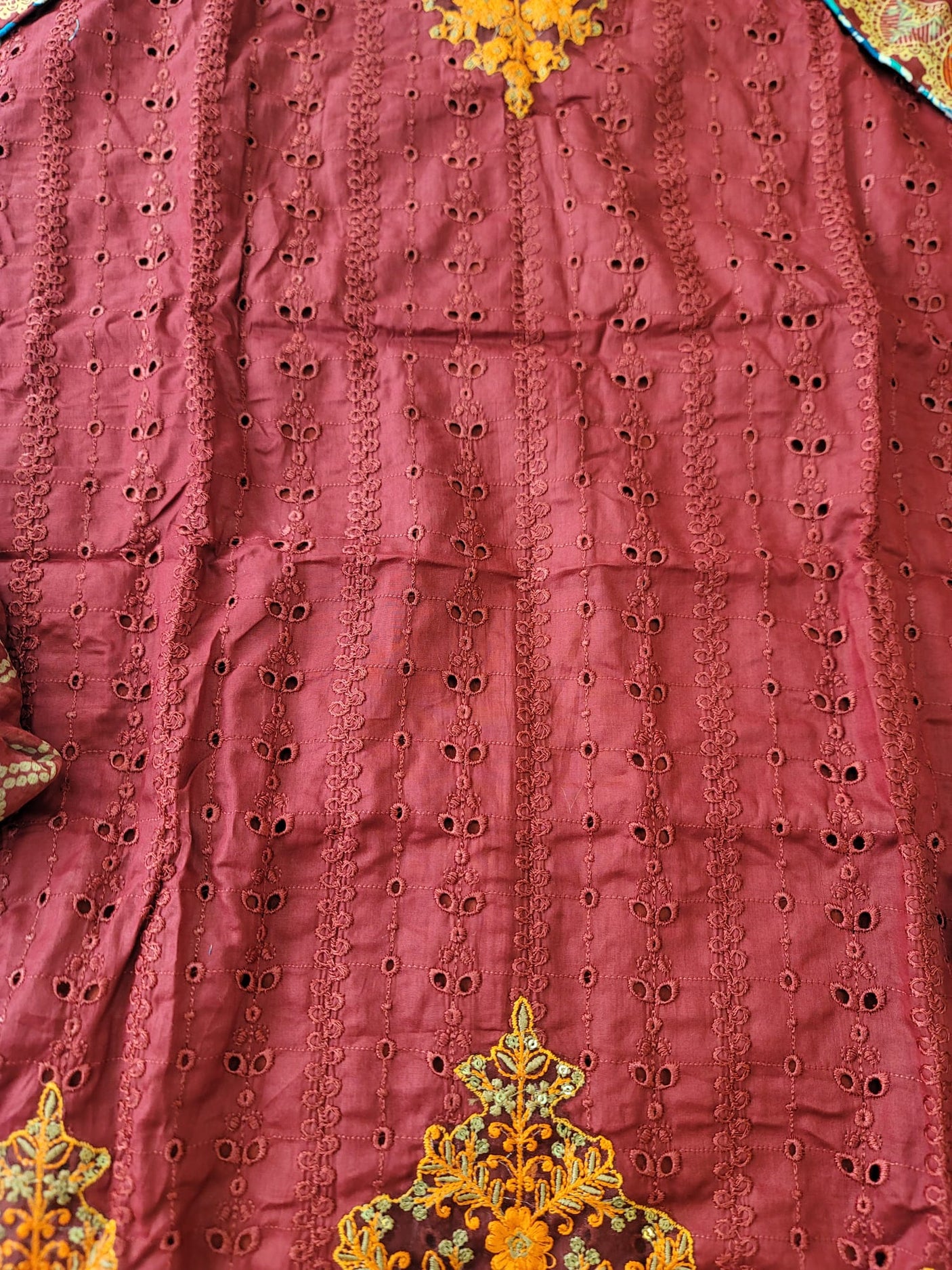 Pakistani Stitched lawn Embroidered Salwar kameez ready to ship