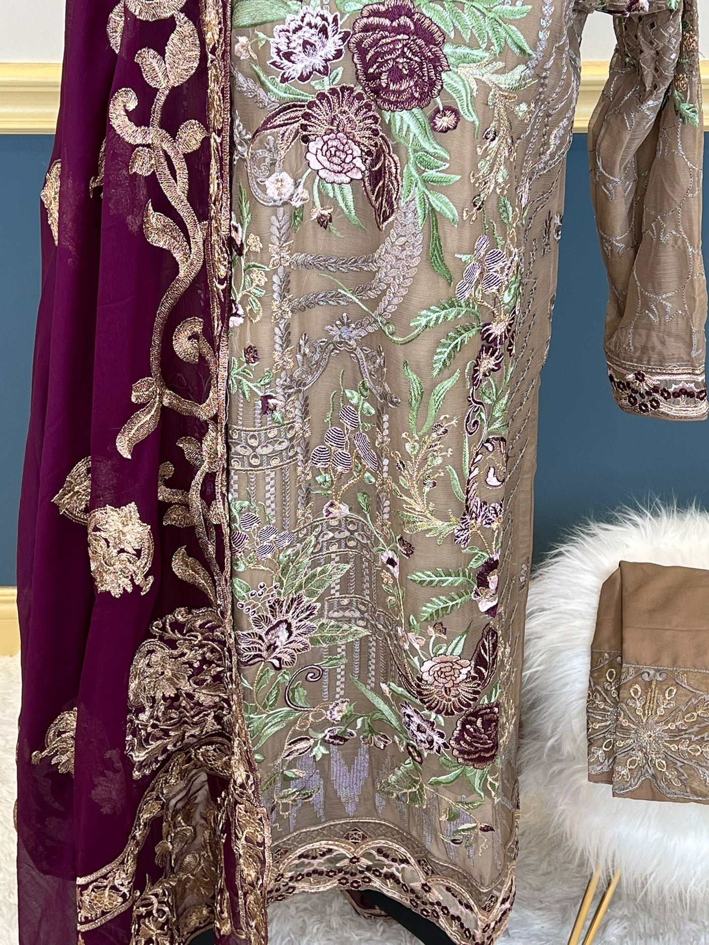 Pakistani Embroidered Party wear  Ready To Ship