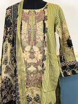 Indian Cotton Stitched Embroidery Suit Ready To Ship