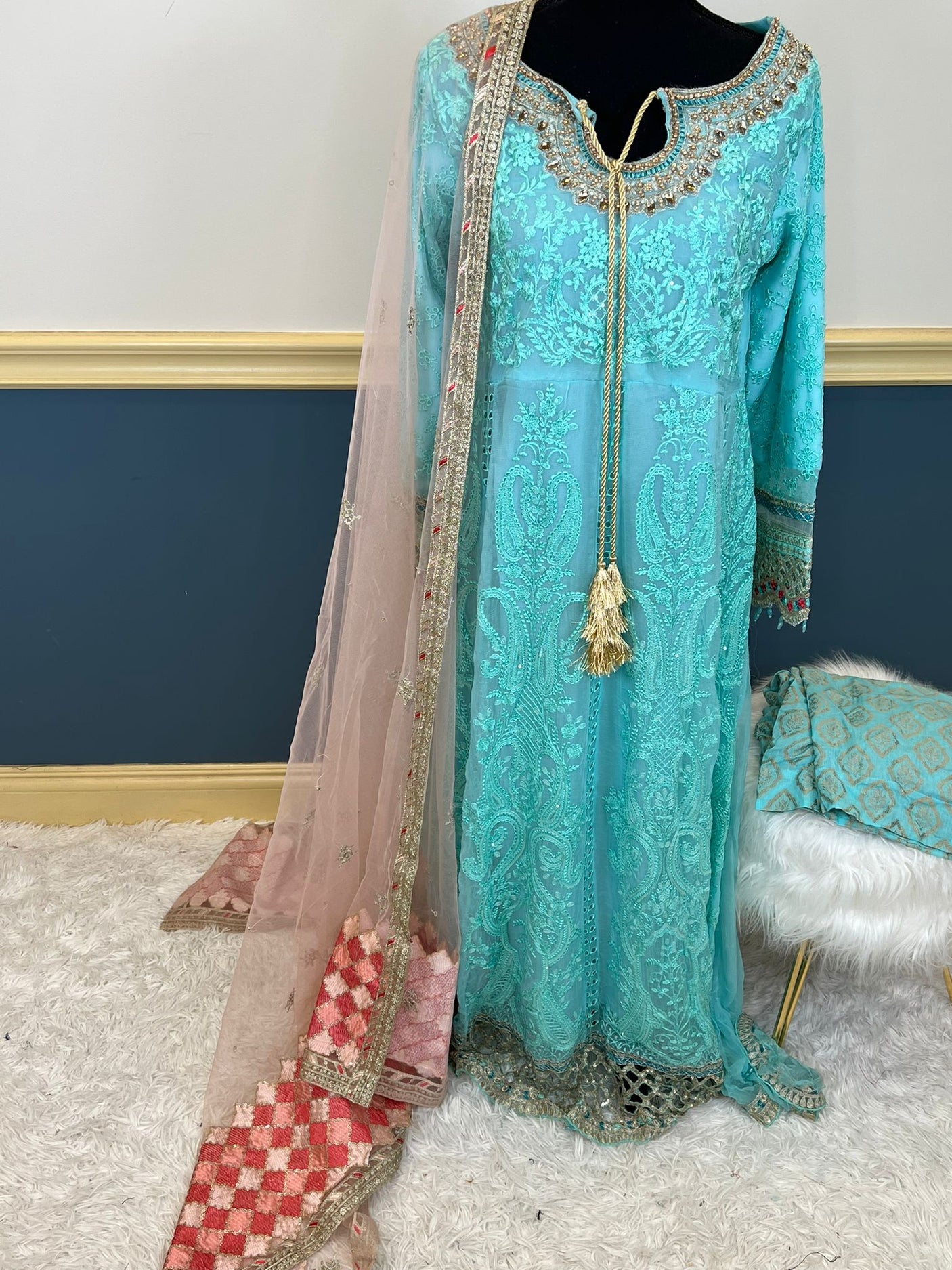 Pakistani Embroidered Party wear  Ready To Ship