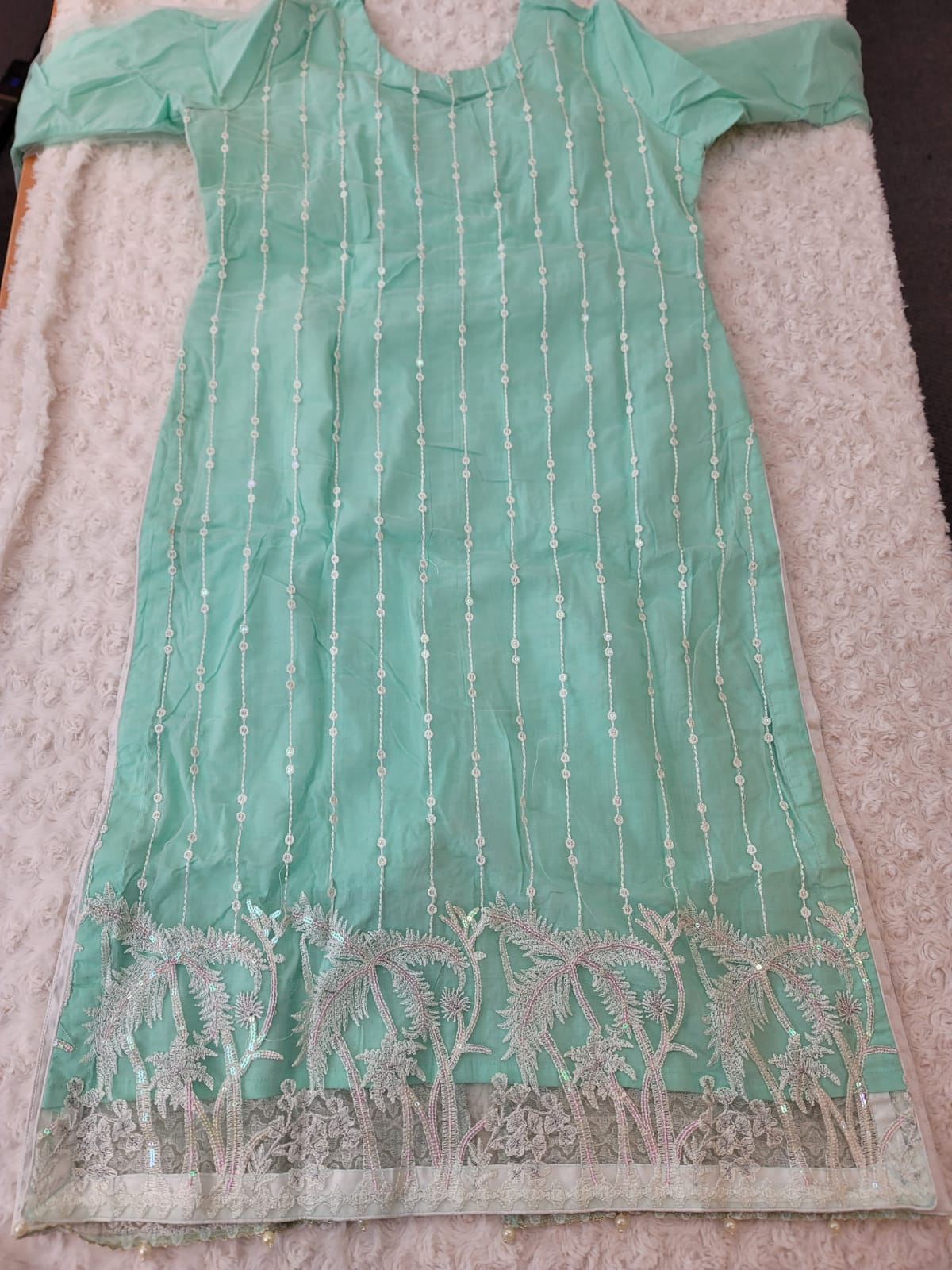 Pakistani Stitched Embroidery Lawn Suit Ready To Ship