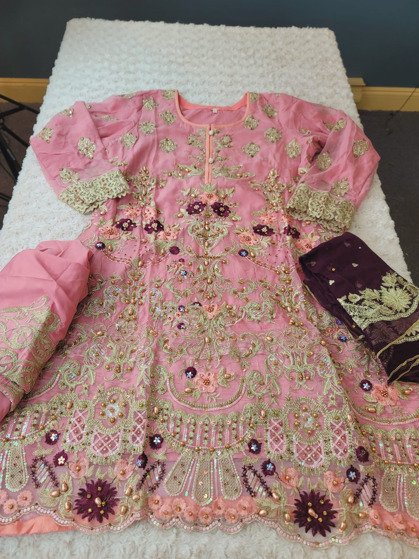 Pakistani Stitched Embroidery Party Wear Dresses Ready To Ship
