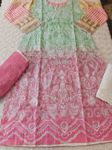 Pakistani Stitched lawn Embroidered Salwar kameez ready to ship