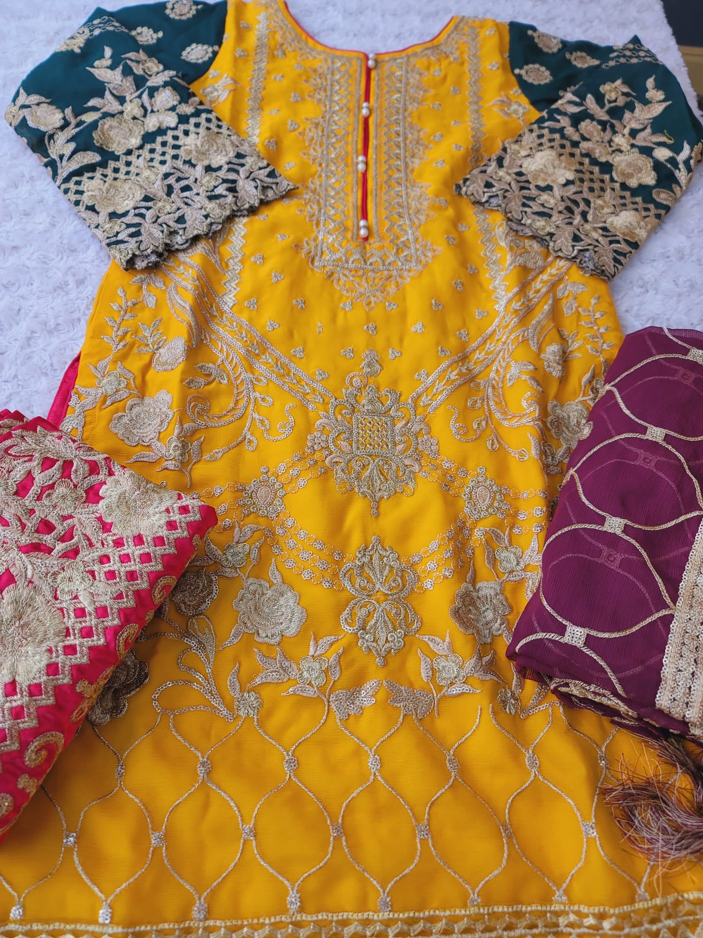 Pakistani Stitched Embroidery Party Wear Dresses Ready To Ship