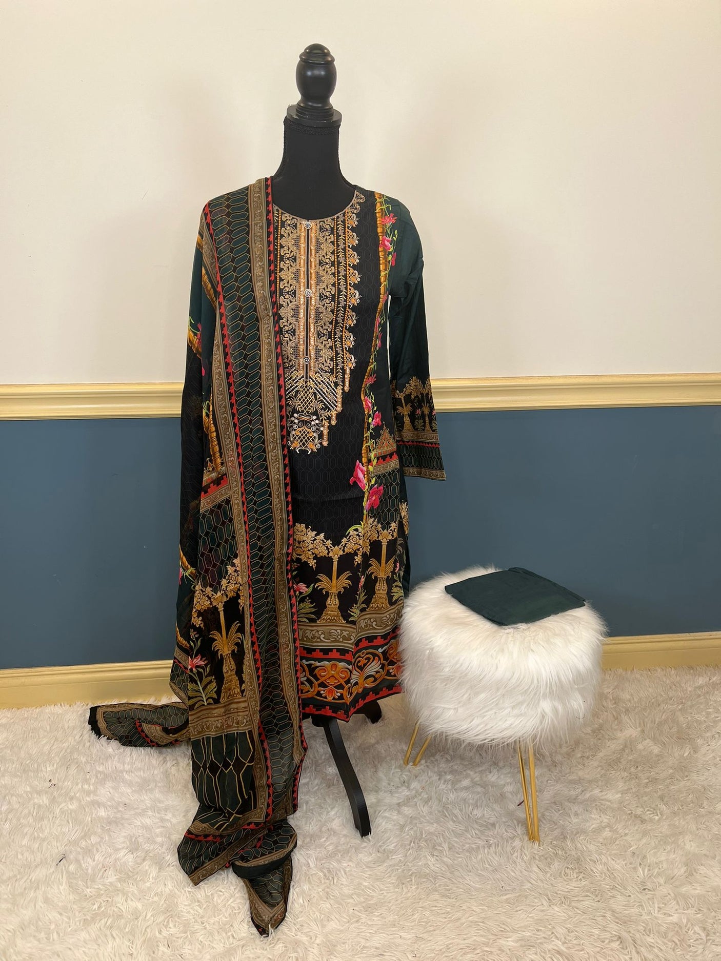 Pakistani Stitched Embroidery luxury  lawn Dresses Ready To Ship