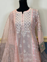 Indian Cotton Stitched Embroidery Suit Ready To Ship