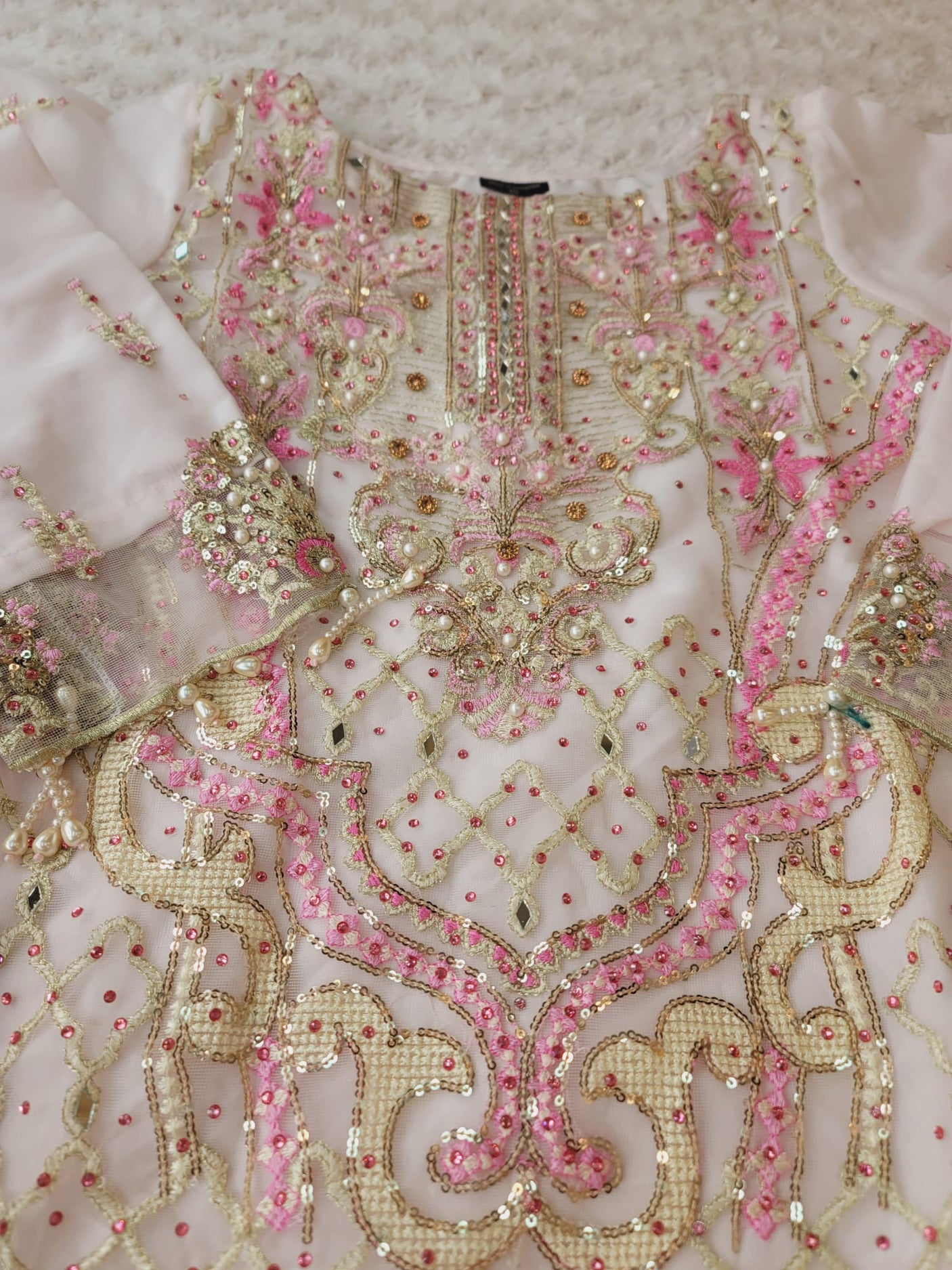 Pakistani Stitched Embroidery Party Wear Dresses Ready To Ship