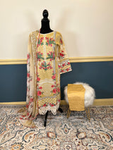 Pakistani Stitched Embroidered lawn Salwar kameez ready to ship