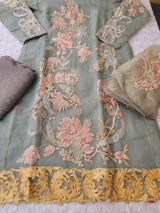 Pakistani Stitched Embroidery Party Wear Dresses Ready To Ship