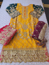 Pakistani Stitched Embroidery Party Wear Dresses Ready To Ship