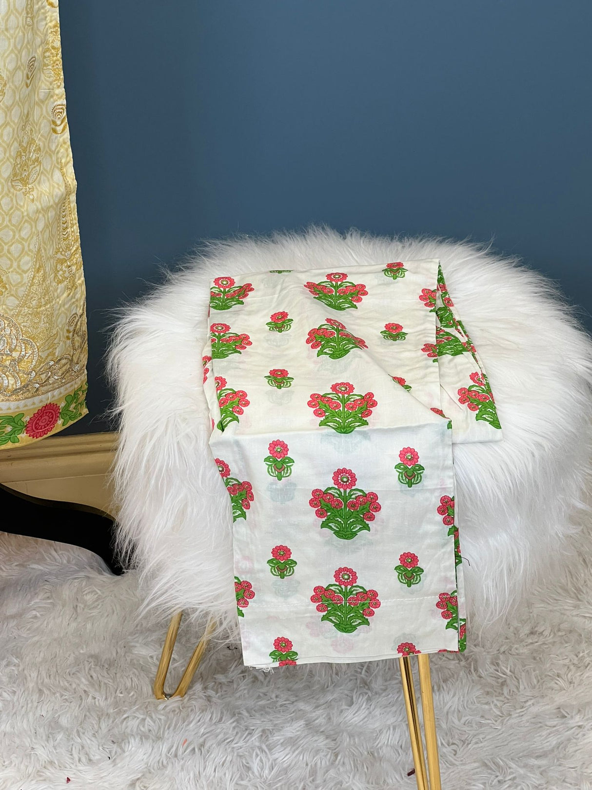 Indian Cotton Stitched Embroidery Suit Ready To Ship