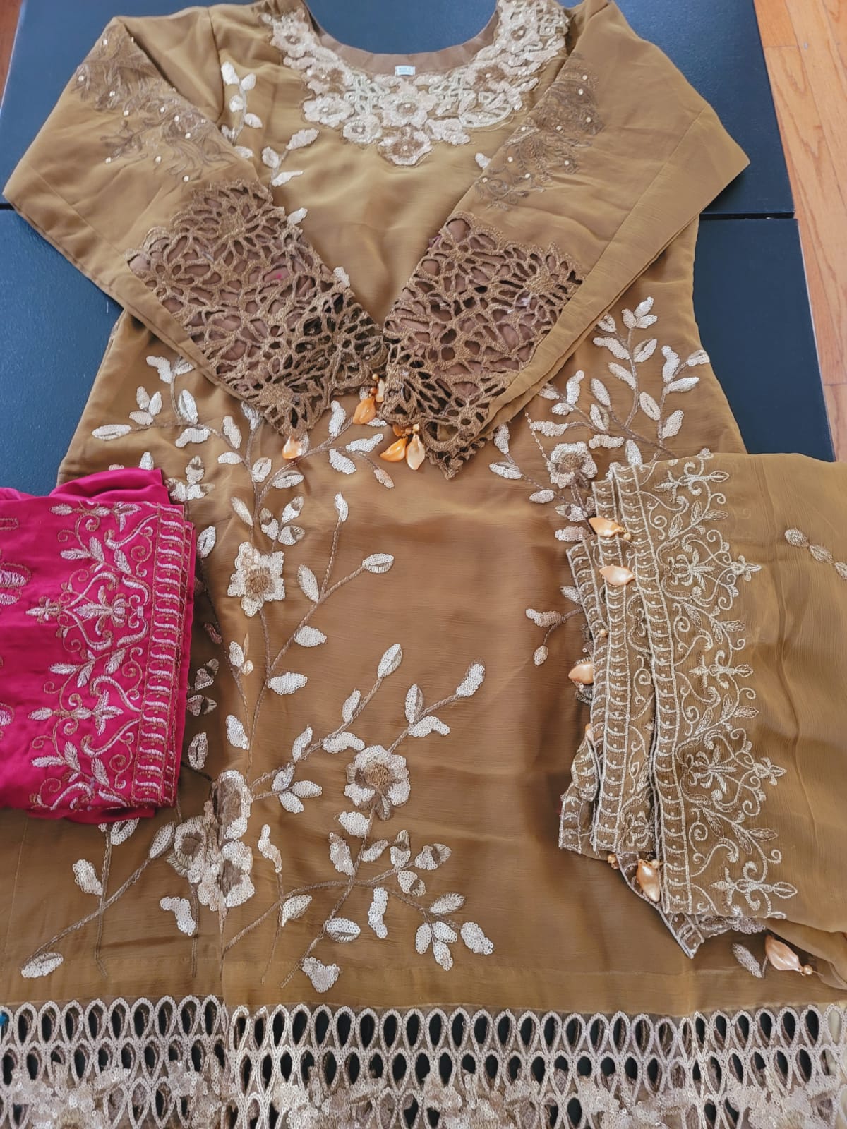 Pakistani Stitched Embroidery Party Wear Dresses Ready To Ship