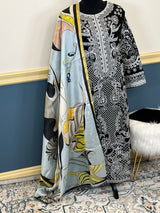 Pakistani Stitched Luxury Embroidered lawn Salwar kameez ready to ship