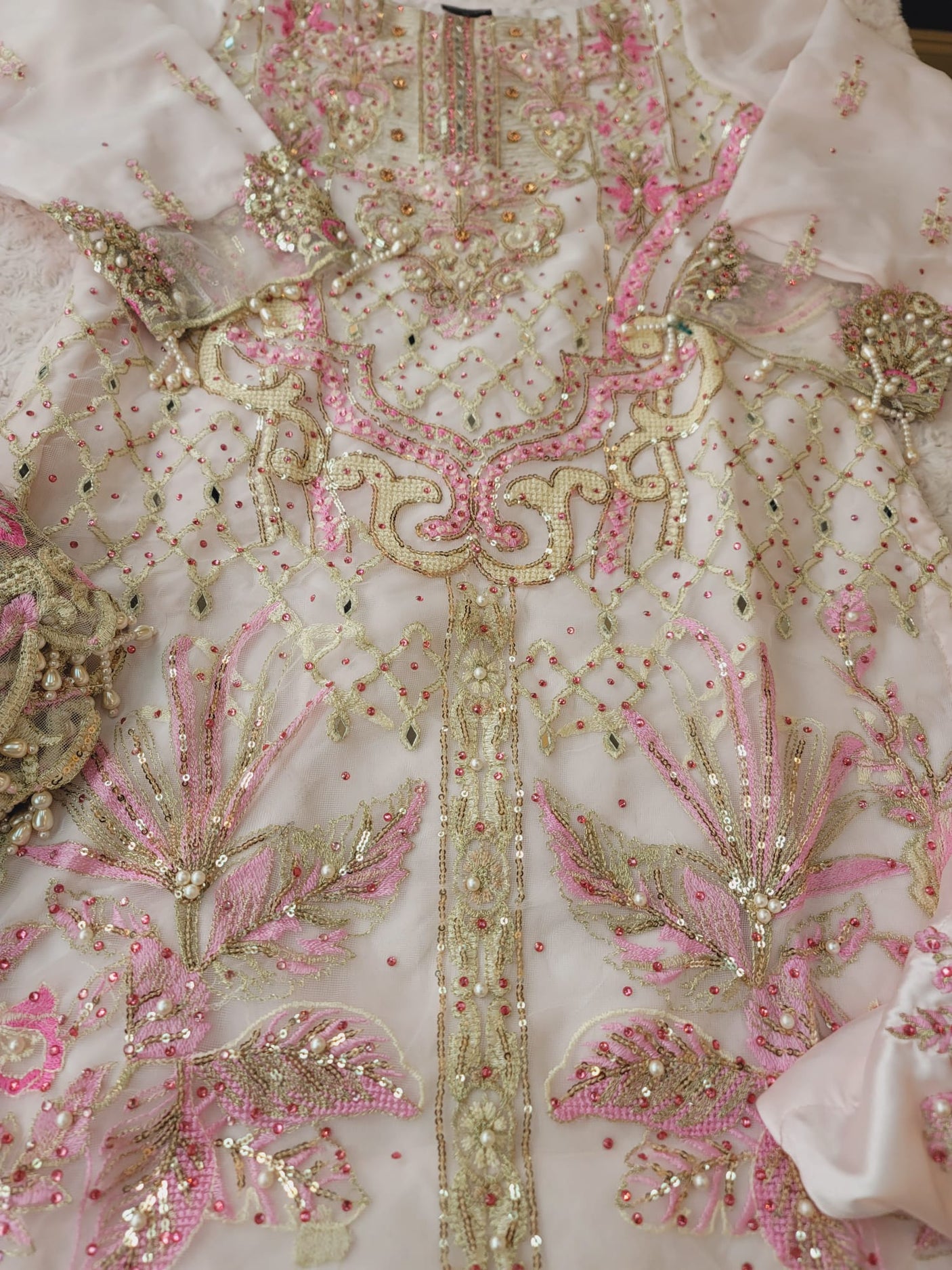 Pakistani Stitched Embroidery Party Wear Dresses Ready To Ship