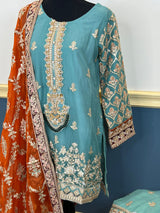 Pakistani Embroidered Party wear  Ready To Ship