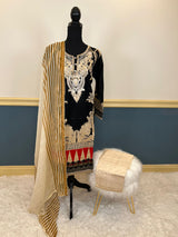 Pakistani Stitched lawn Embroidered Salwar kameez ready to ship