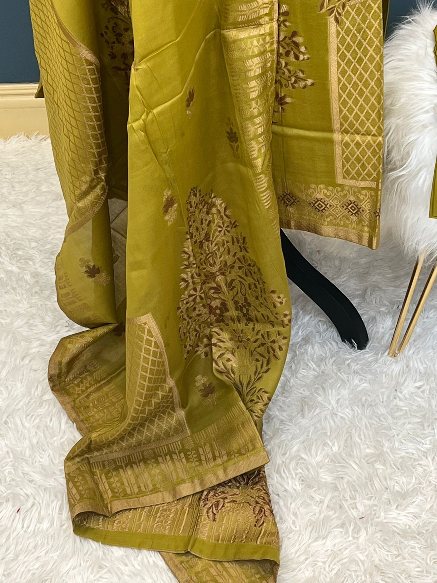 Pakistani lawn stitched  Embroidered Suit Ready To Ship