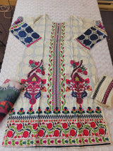 Pakistani Stitched lawn Embroidered Salwar kameez ready to ship