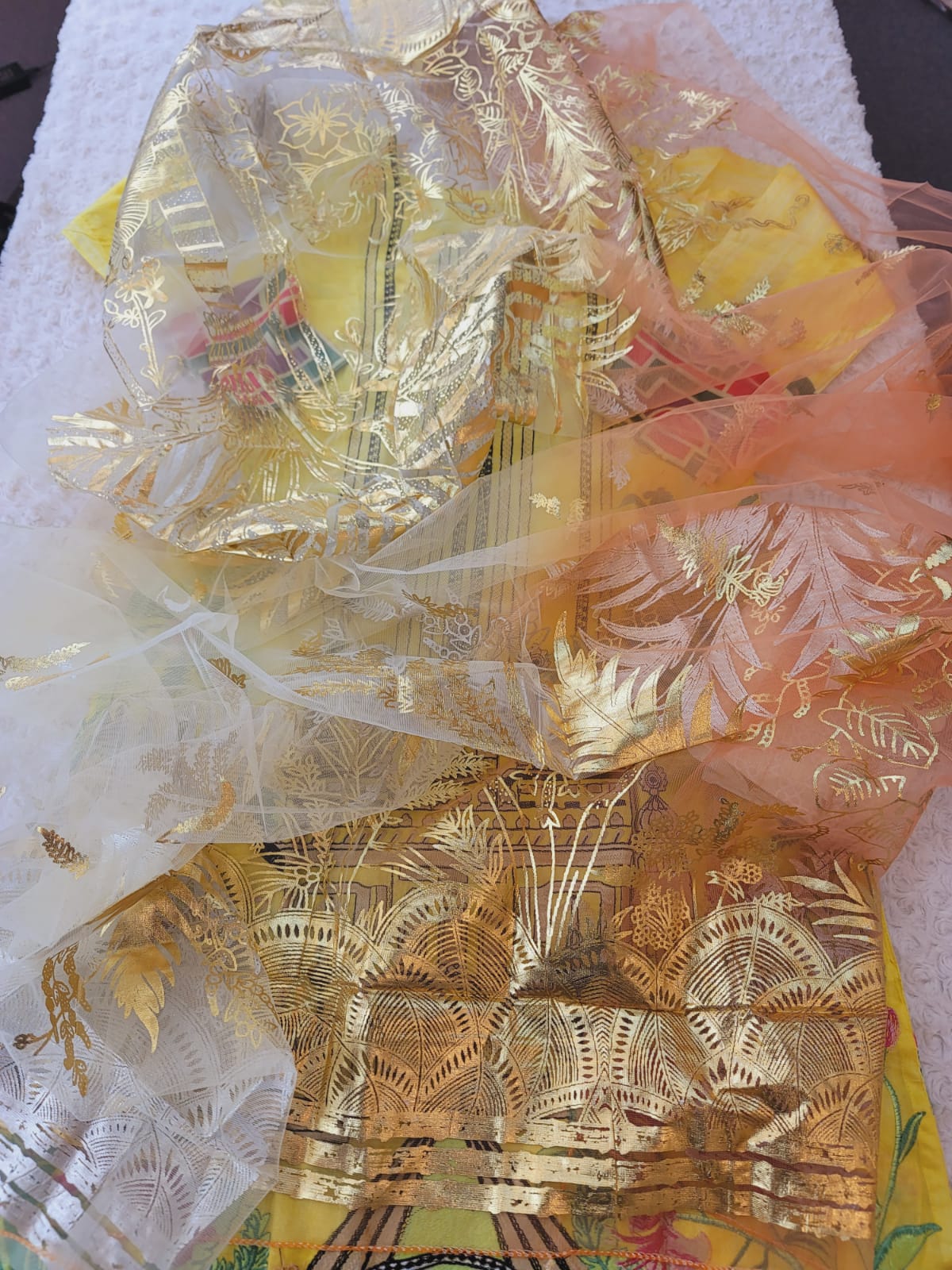 Indian Cotton Stitched Embroidery Suit Ready To Ship