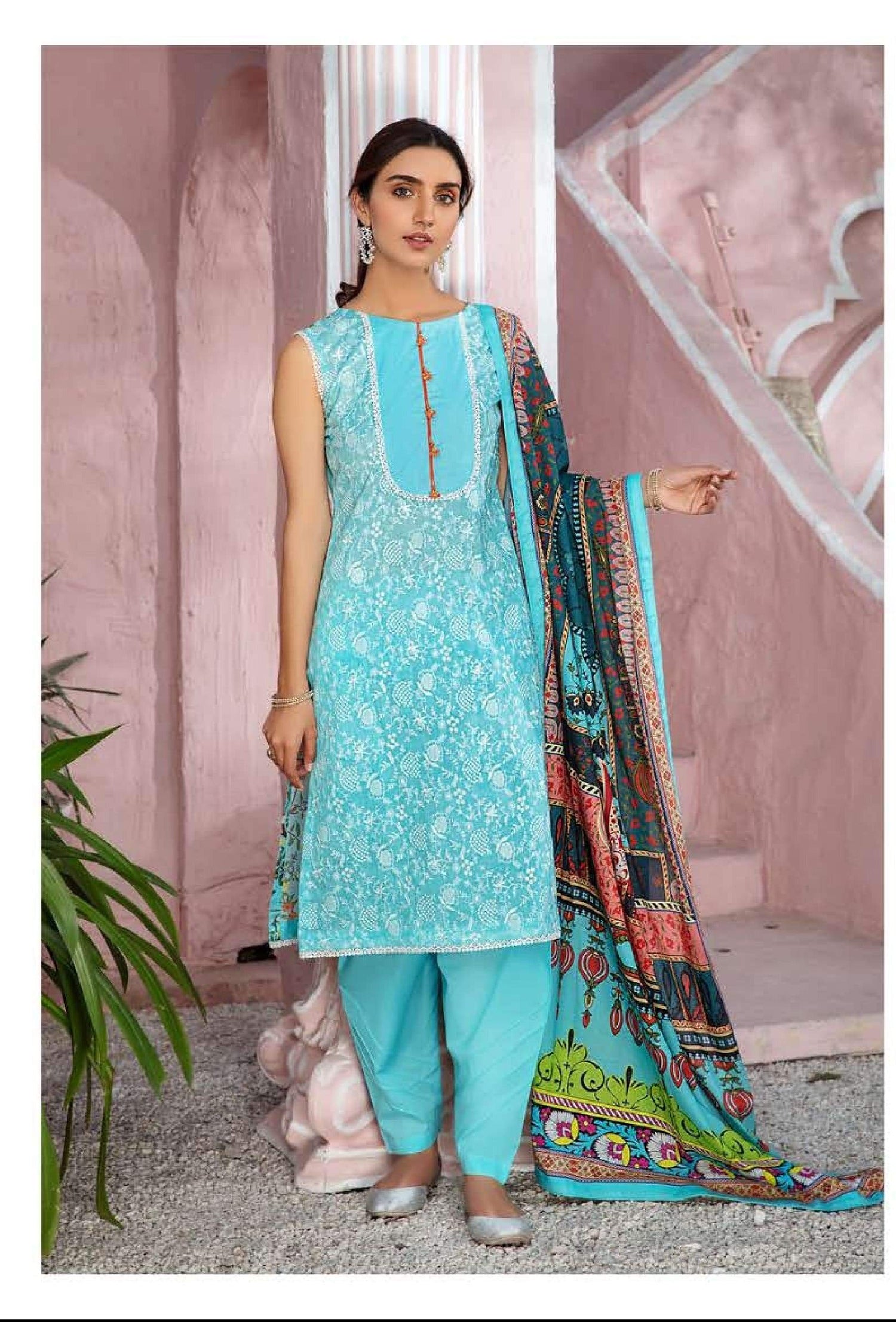 Mother Collection by Gulljee Embroidered lawn-100% Original Guaranteed