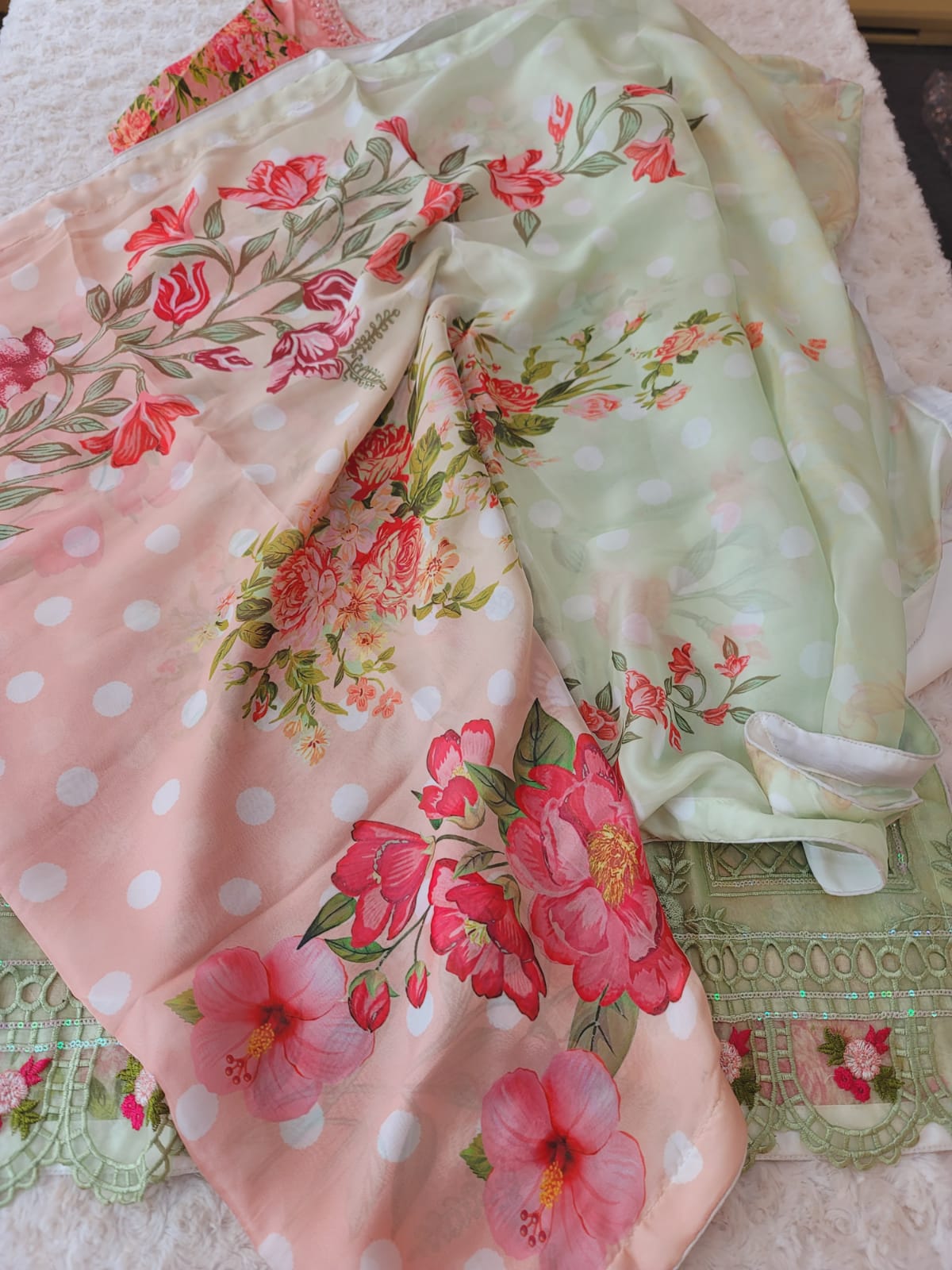 Pakistani Stitched Embroidery Lawn Suit Ready To Ship