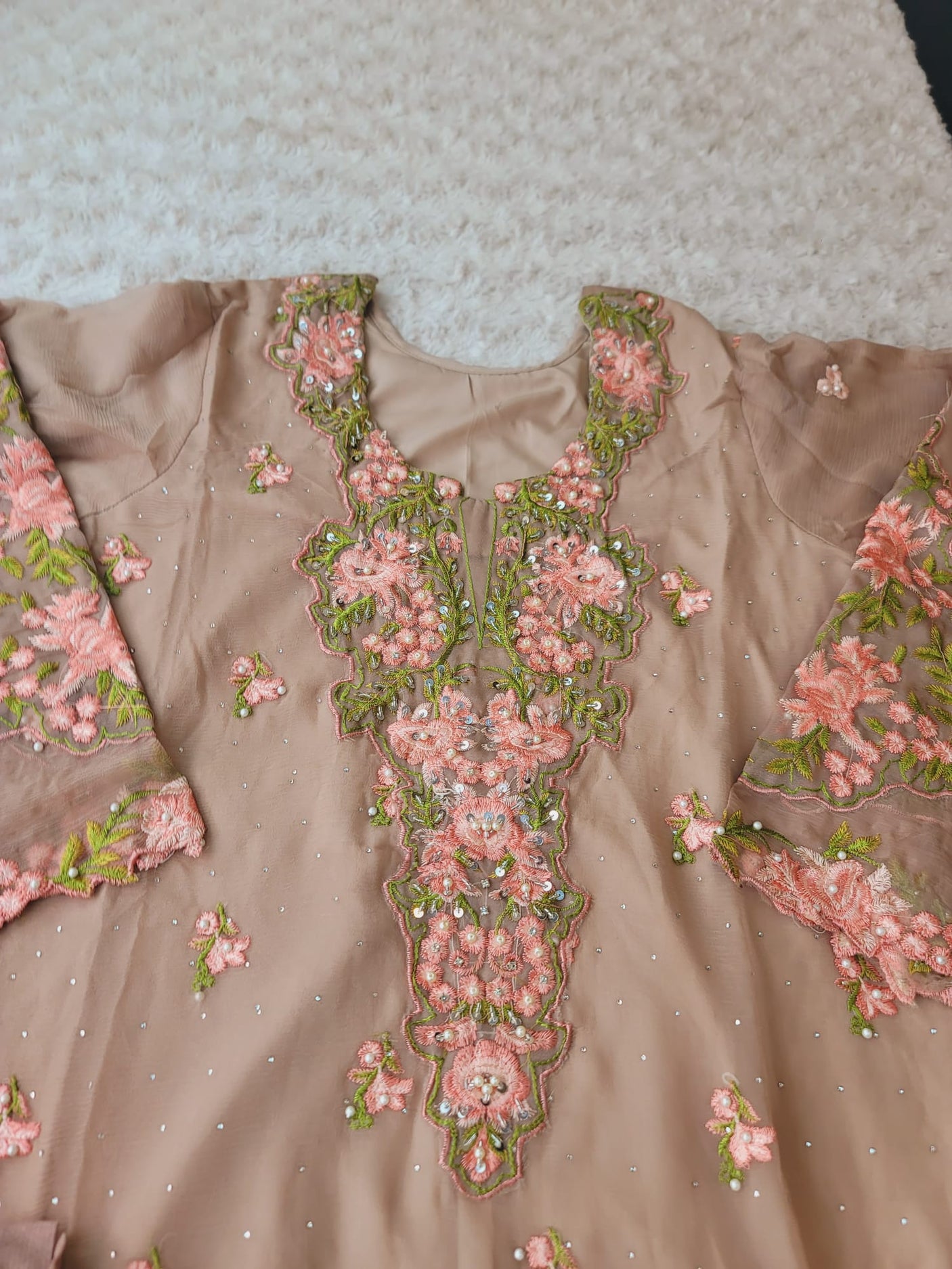 Pakistani Stitched Embroidery Party Wear Dresses Ready To Ship