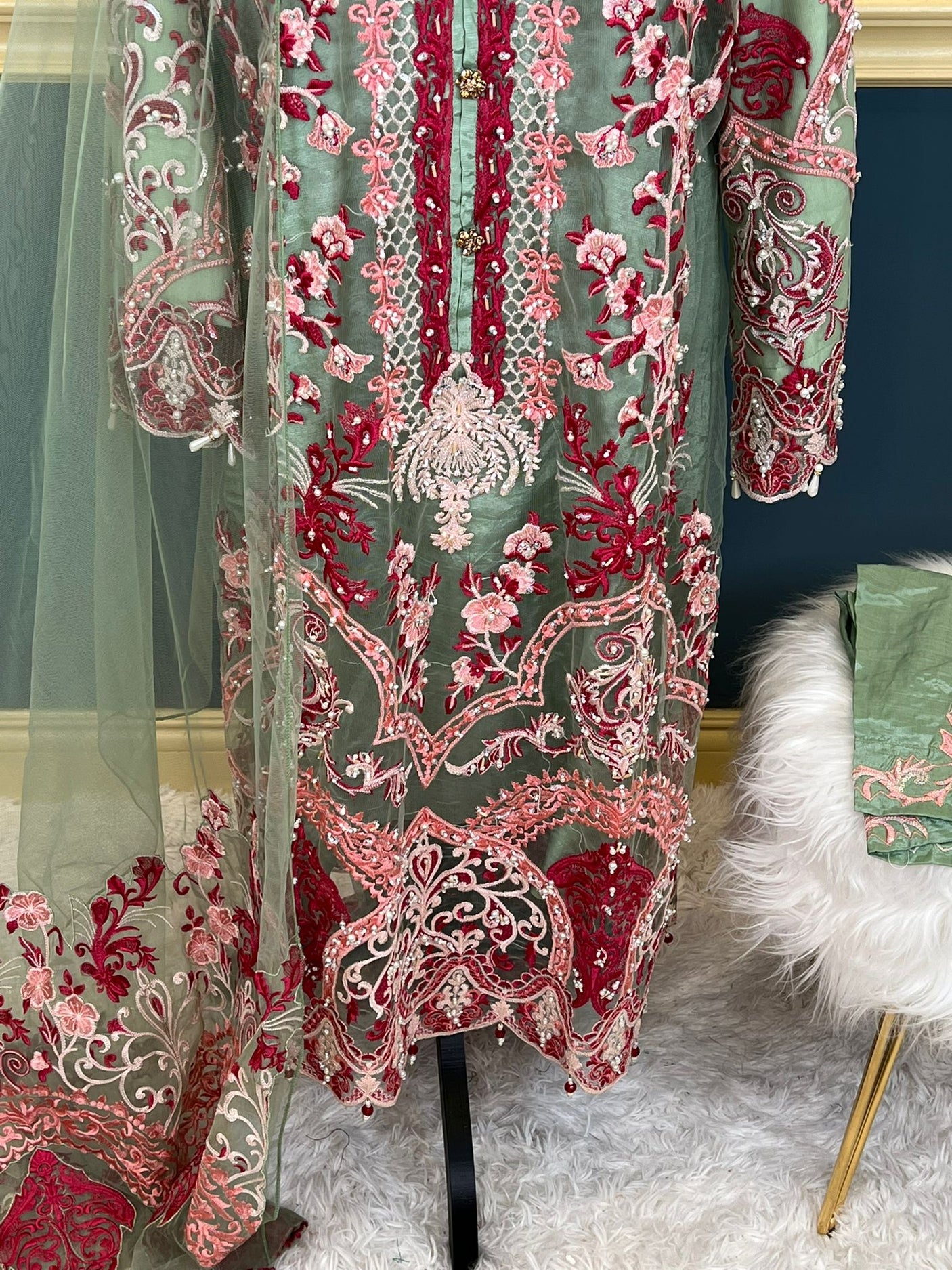 Pakistani Embroidered Party wear  Ready To Ship