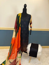 Pakistani Stitched lawn Embroidered Salwar kameez ready to ship