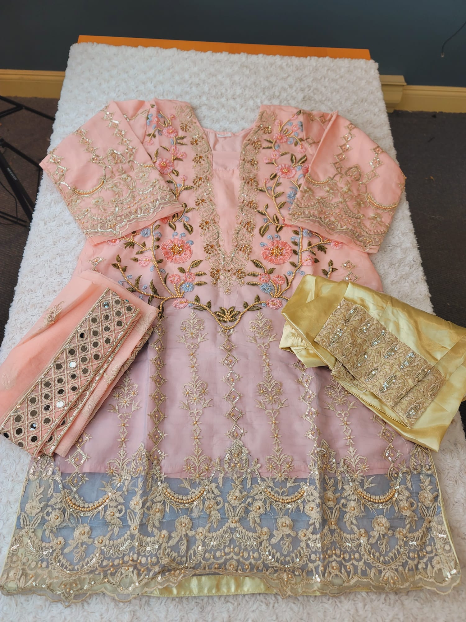 Pakistani Stitched Embroidery Party Wear Dresses Ready To Ship, R Sheen  Photos