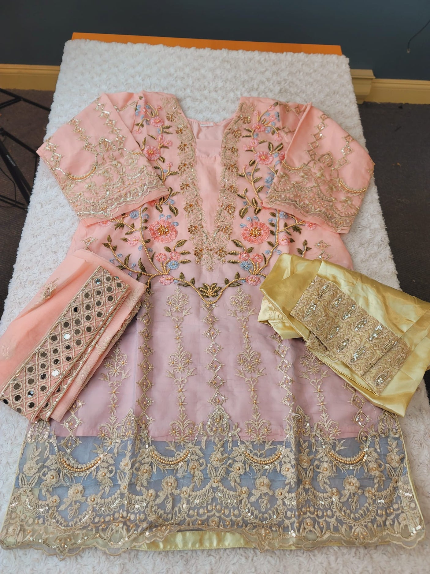 Pakistani Stitched Embroidery Party Wear Dresses Ready To Ship