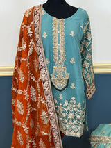 Pakistani Embroidered Party wear  Ready To Ship