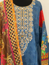 Pakistani Stitched Embroidery luxury  lawn Dresses Ready To Ship