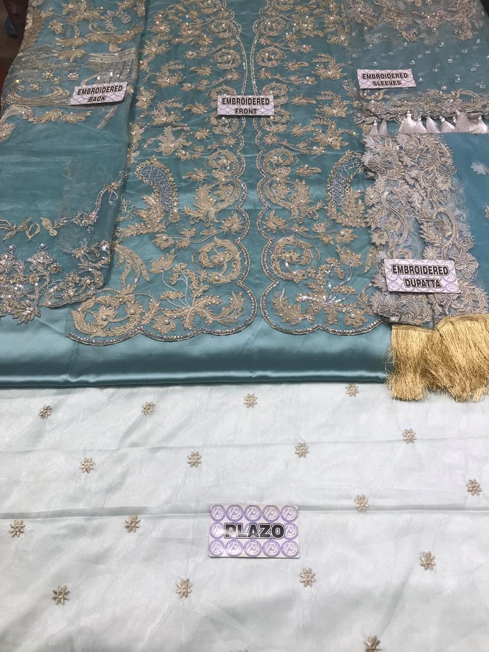 Pakistani Stitched Embroidery Party Wear Dresses Ready To Ship