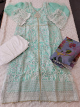 Pakistani Stitched Embroidery Lawn Suit Ready To Ship