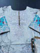 Pakistani Stitched Embroidery Lawn Suit Ready To Ship