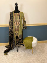 Indian Cotton Stitched Embroidery Suit Ready To Ship