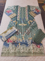 Pakistani Stitched lawn Embroidered Salwar kameez ready to ship