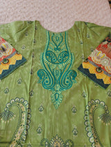 Pakistani Stitched lawn Embroidered Salwar kameez ready to ship