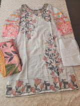 Pakistani Stitched Embroidery luxury  lawn Dresses Ready To Ship