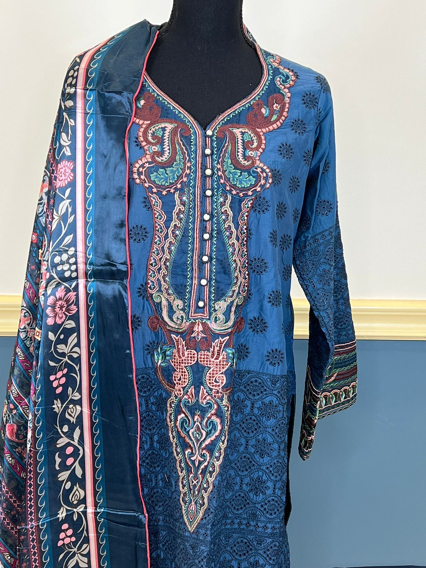 Pakistani Stitched Embroidery Party Wear Dresses Ready To Ship