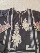 Pakistani Stitched lawn Embroidered Salwar kameez ready to ship