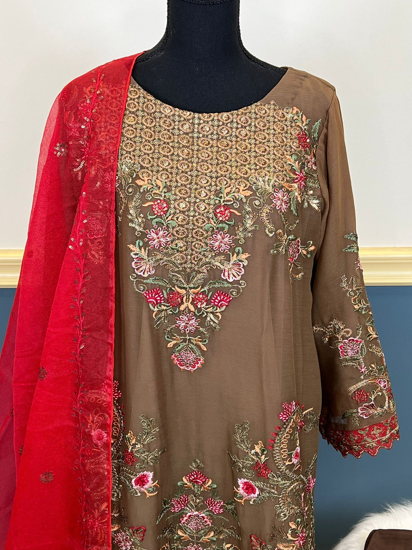 Pakistani Embroidered Party wear  Ready To Ship