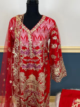 Pakistani Embroidered Party wear  Ready To Ship