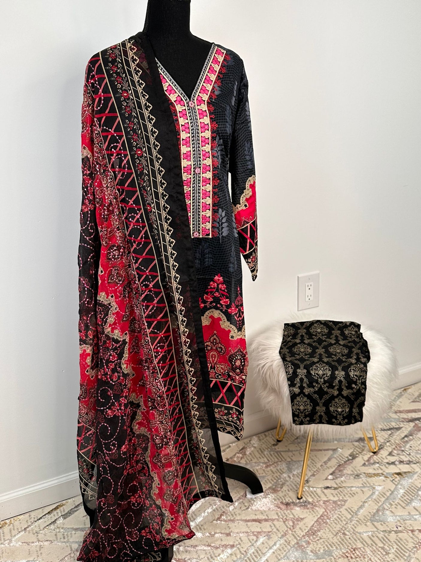 Pakistani Embroidered Lawn ready to ship