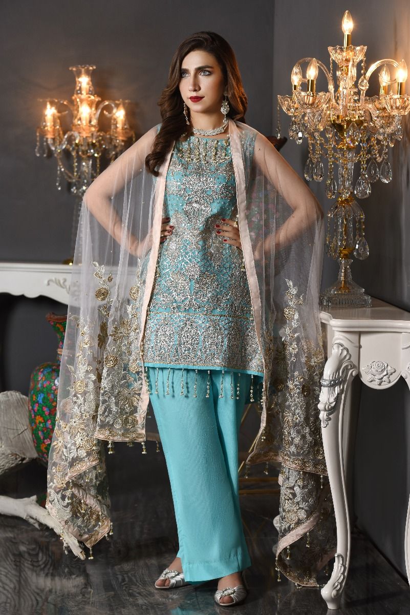 Maryum N Maria Embroidered Chiffon -100% Original Guaranteed