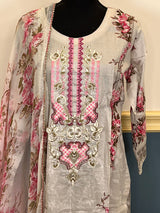 Pakistani Stitched Embroidered lawn Salwar kameez ready to ship