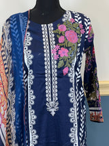 Pakistani Stitched Embroidered lawn Salwar kameez ready to ship